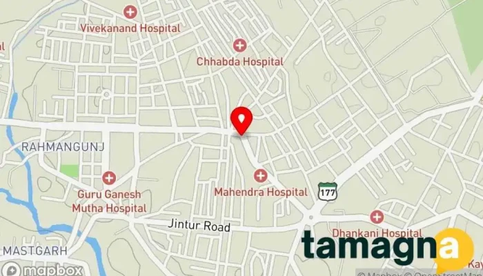 map of R-TECH SOLUTION JALNA Computer repair service in Maharashtra 431203