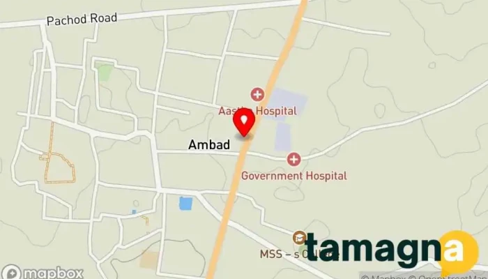 map of Rajdhani Electronics Electronics store in Ambad