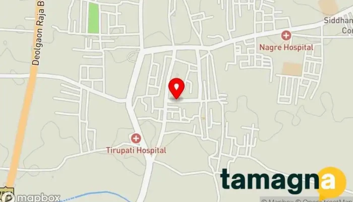 map of Raman Computers Sales and Services Electronics store in Deulgaon Raja