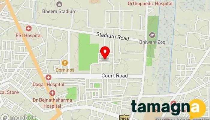 map of Sativir Singh Computer store in Bhiwani