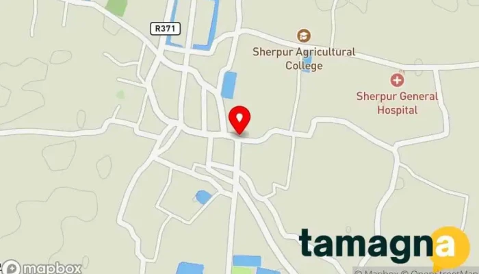 map of সেভেন মিরর কম্পিউটার টেকনোলজি Computer store in Sherpur