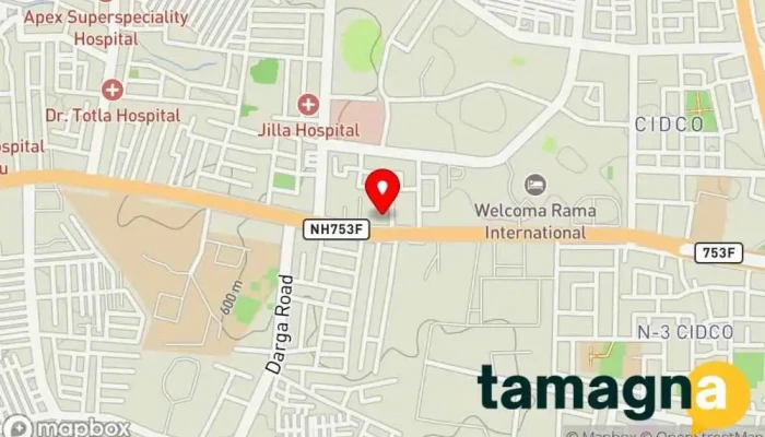 map of Semtronics Customer Care Computer store, Computer repair service, Electrical supply store, Security system supplier in Chhatrapati Sambhajinagar