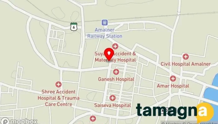 map of Sunet Computers Educational institution, Computer training school in Amalner