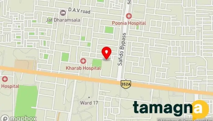 map of Techcoder Software company, Computer support and services in Jind