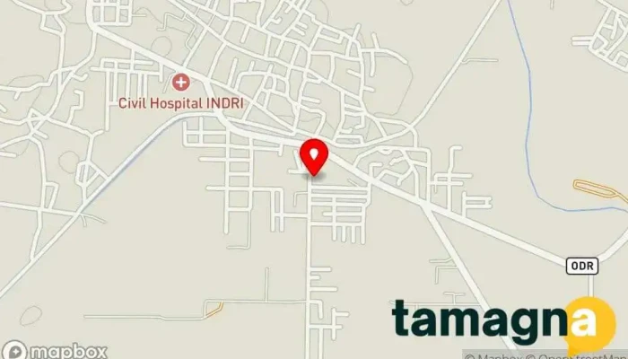 map of Vi - Vodafone Idea mini Store Telecommunications service provider, Internet service provider, Mobile network operator, Telecommunications contractor, Telephone company in Indergarh, Indri