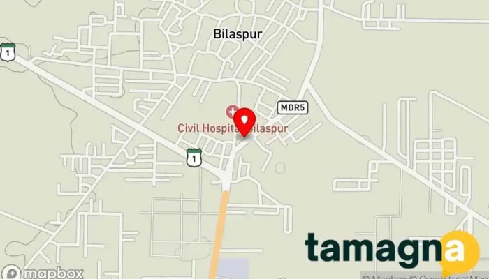 map of Vyas Computers Computer hardware manufacturer, Computer repair service in Bilaspur