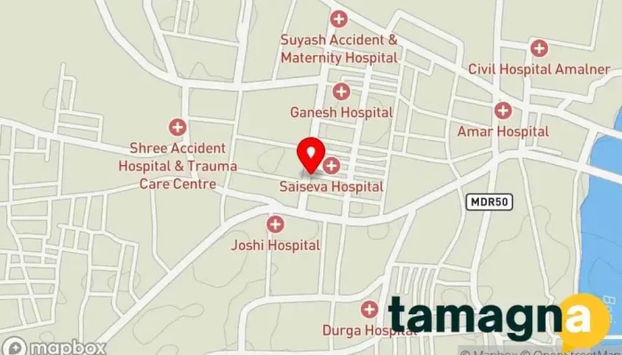 map of YASH XEROX AND DTP CENTRE Computer store in Amalner